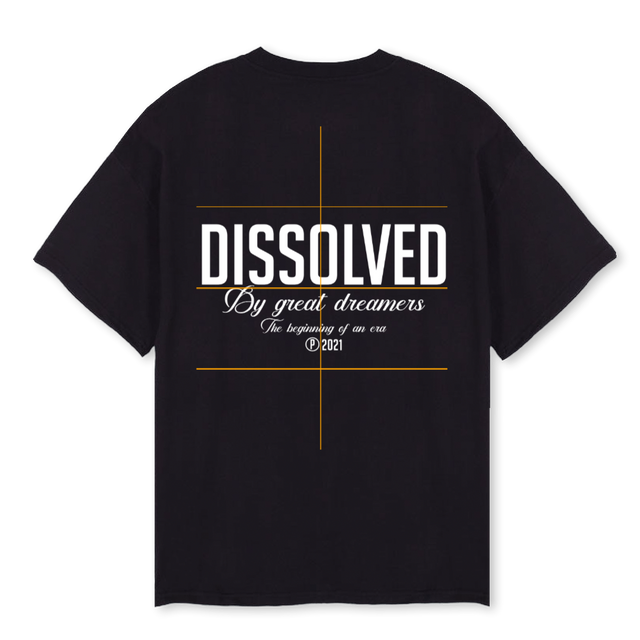 DREAMERS_3  Black Oversized Tee.