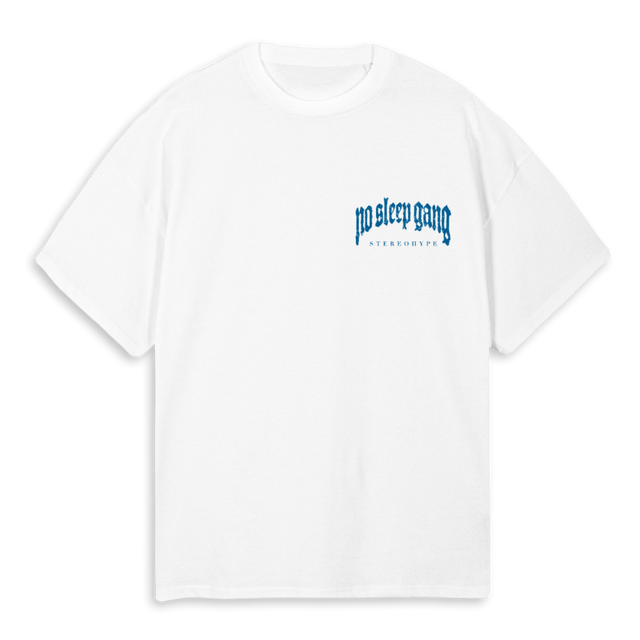 NSGIIWHITEBLUESAMPLE White Oversized Tee.