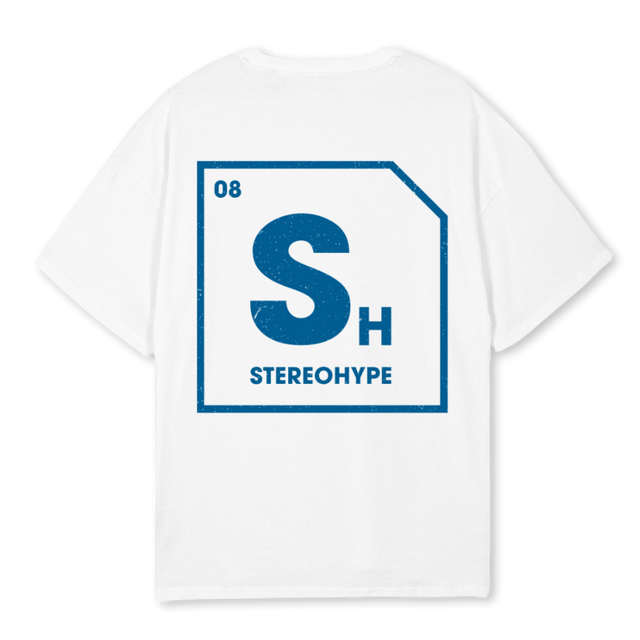 NSGIIWHITEBLUESAMPLE White Oversized Tee.