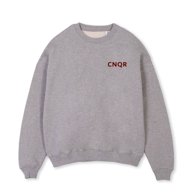 NRFTWTEN Grey Marl Oversized Crewneck Sweater.