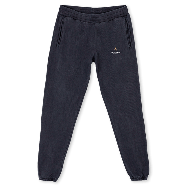 THEWRKJOG Vintage Black Sweatpants.