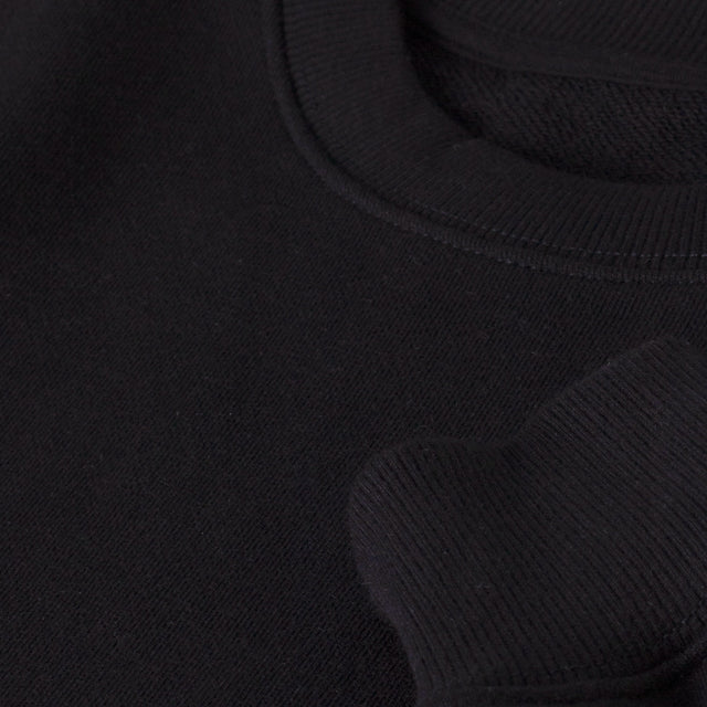 Black Oversized Crewneck Sweater. – WATC STUDIO