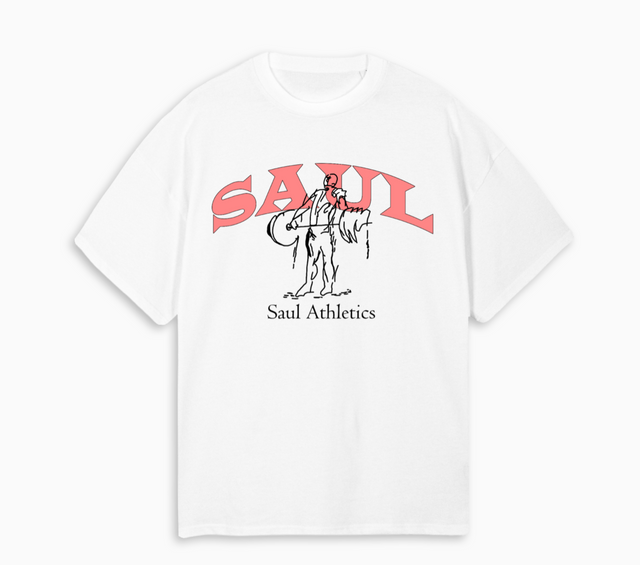 SAUL ATH WHITE White Oversized Tee.