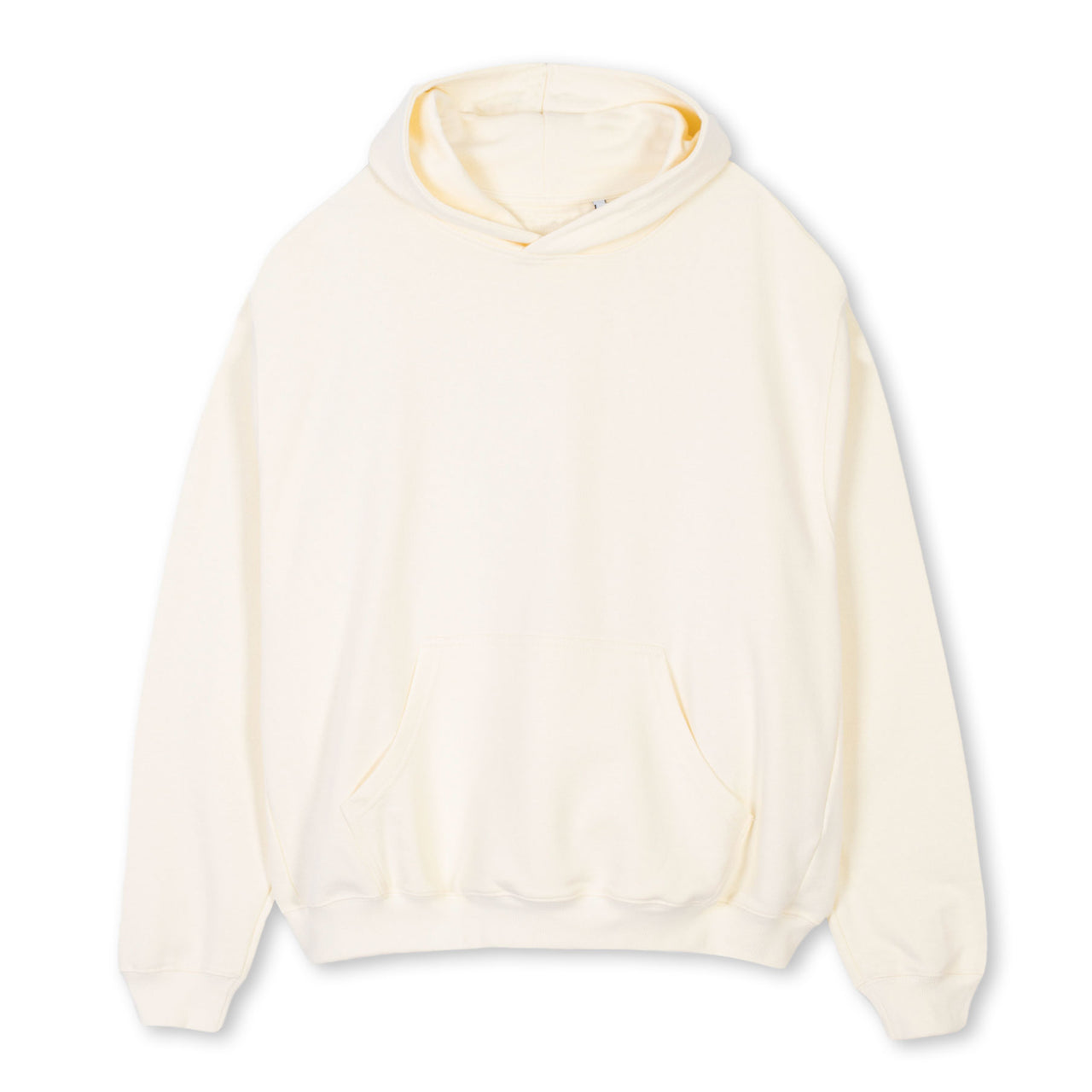 Cream Oversized Hoodie. – WATC STUDIO