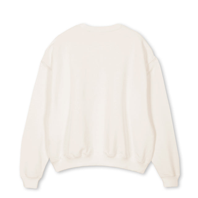 Vintage White Oversized Crewneck Sweater.