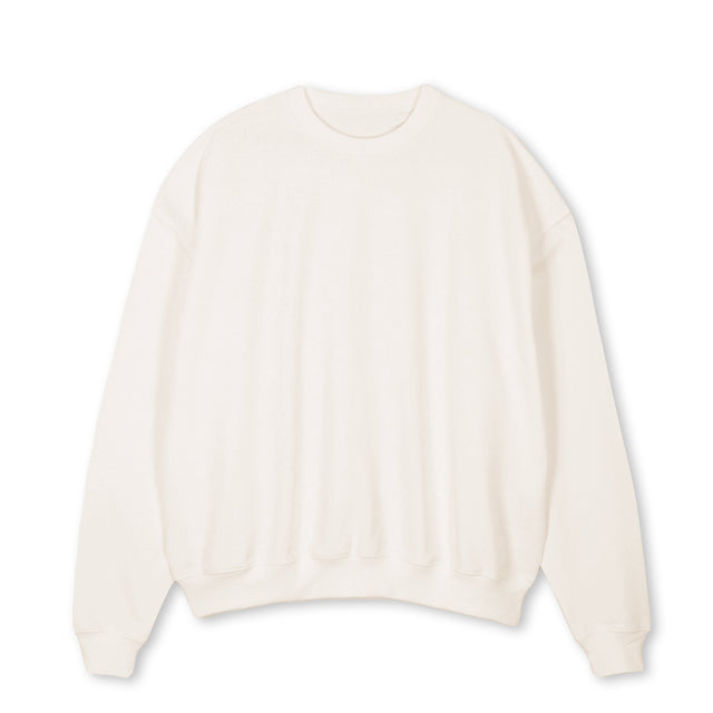Vintage White Oversized Crewneck Sweater.