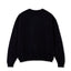 Black Oversized Crewneck Sweater.