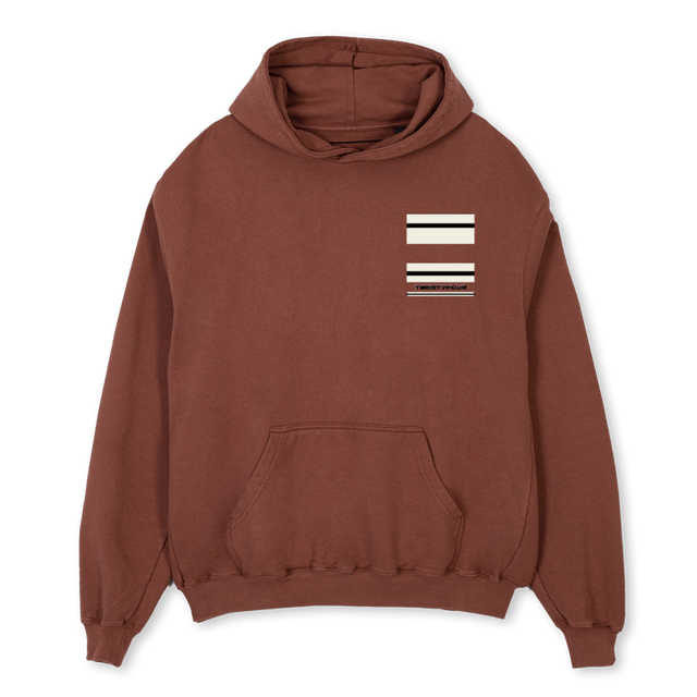TWENTYFOURHOODIE Vintage Brown Oversized Hoodie.