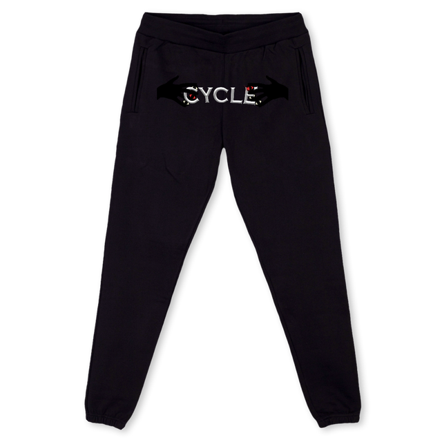 TRACKJOGGER Black Sweatpants.