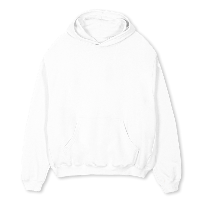 CHROMCOMMSC White Oversized Hoodie.