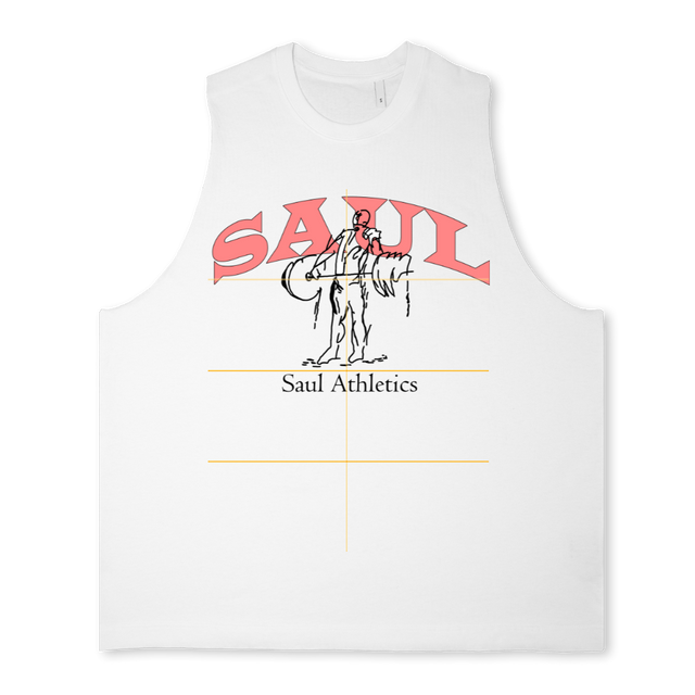 SAUL ATH VEST WHT Bright White Oversized Vest.