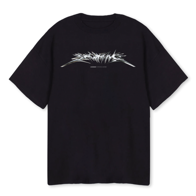 DRFT CHROME Black Oversized Tee.