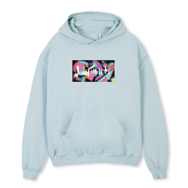 LAPINCH BOXLOGO CB Cold Blue Oversized Hoodie.