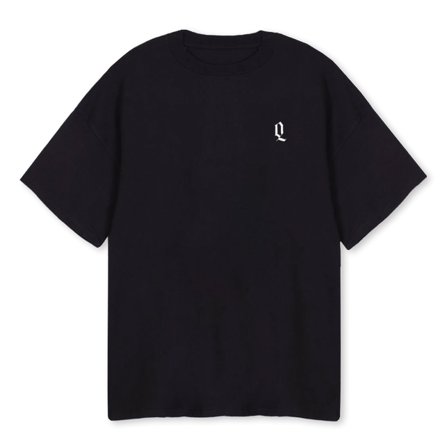 PRIVATE CLUB Black Oversized Tee.