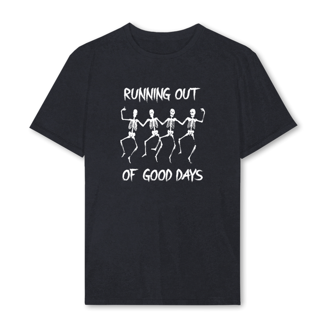 NO GOOD DAYS Vintage Black Regular Tee.