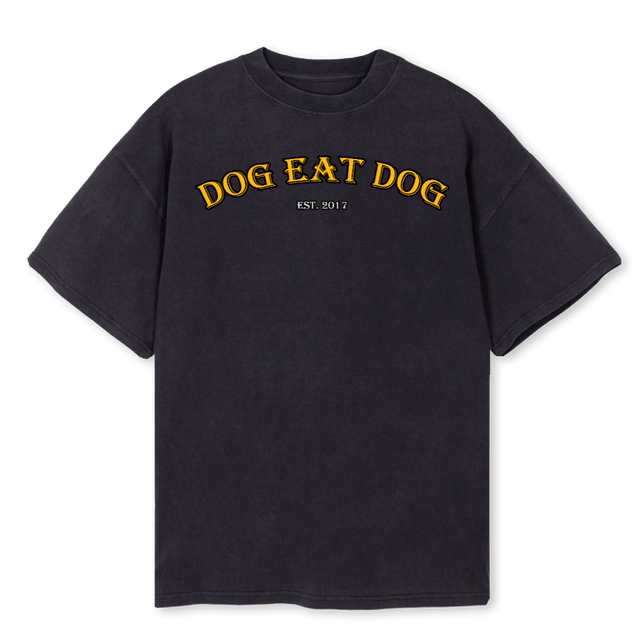 DEDYT TEE Vintage Black Oversized Tee.