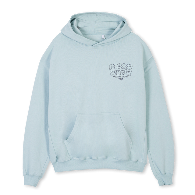 VB BASIC Cold Blue Oversized Hoodie.