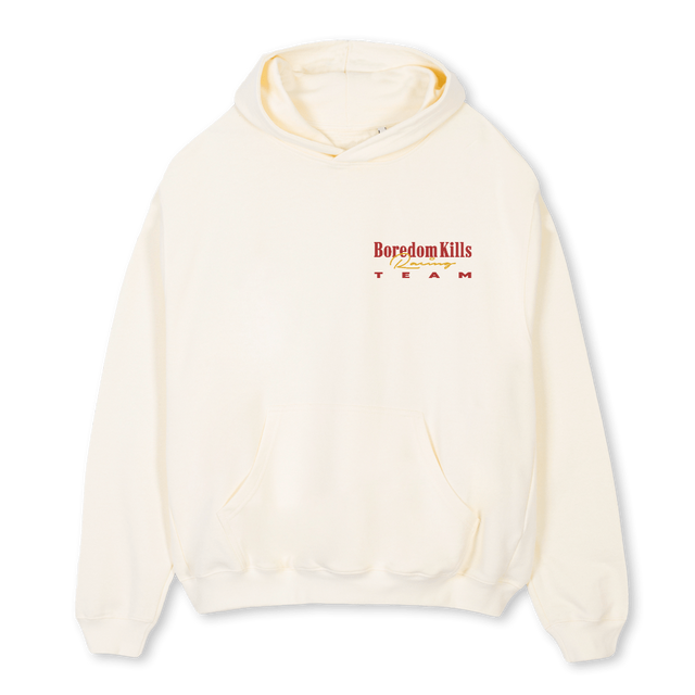 RACINGTEE Cream Oversized Hoodie.