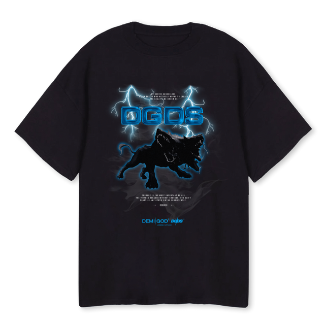 DGDS CERBERUS Black Oversized Tee.