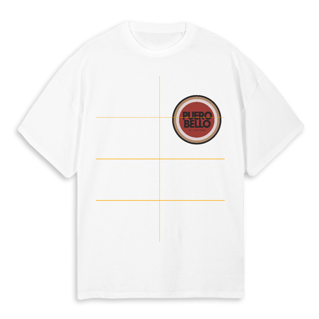 LUCKYPUERO White Oversized Tee.