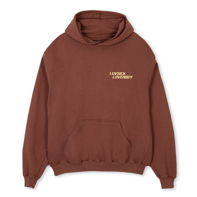 LUVSICKOGHOODIE Vintage Brown Oversized Hoodie.