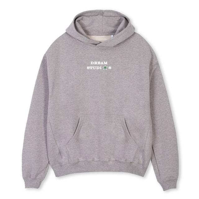 WORLDWIDE DREAMS Grey Marl Oversized Hoodie.