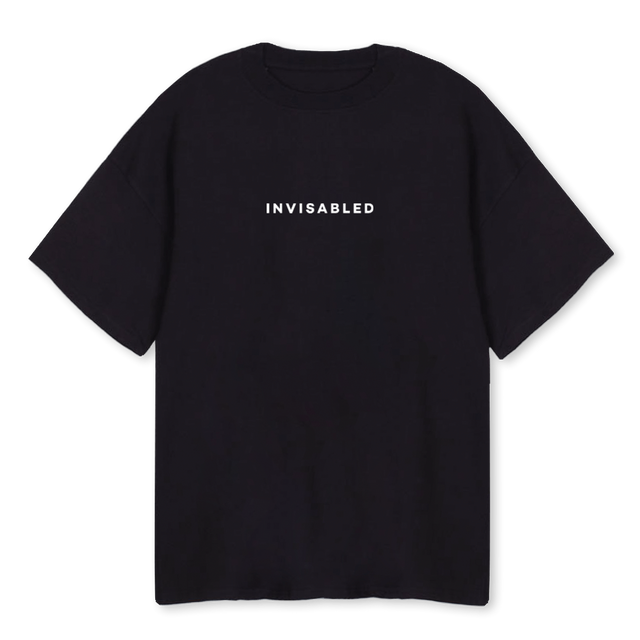 SPOTLIGHT Black Oversized Tee.