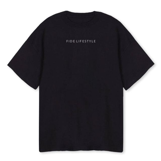 WINS AND LOSSES Black Oversized Tee.