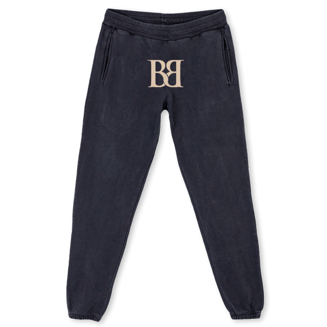 BBLETTERBOTTOMS Vintage Black Sweatpants.