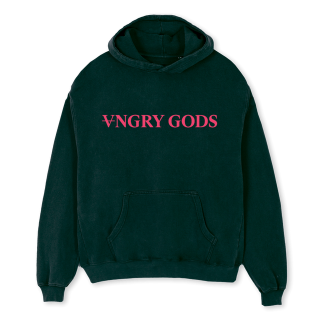 ANGRYGODS Wild Green Oversized Hoodie.