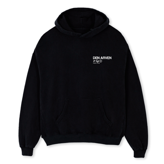 ROSARY HOODIE Black Oversized Hoodie.