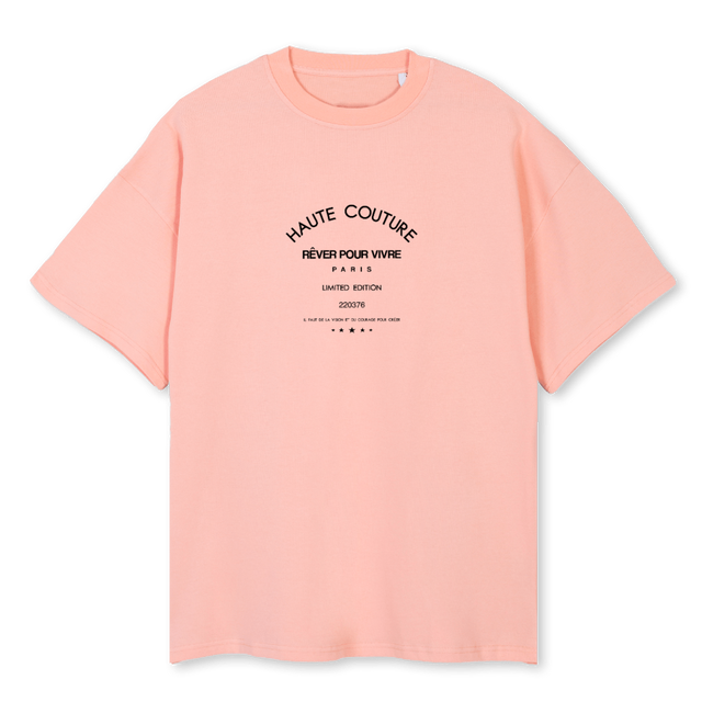 HAUTECOUTURENEW Pink Clay Oversized Tee.