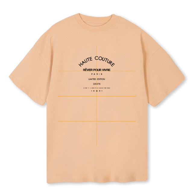 HAUTECOUTURENEW Sand Oversized Tee.