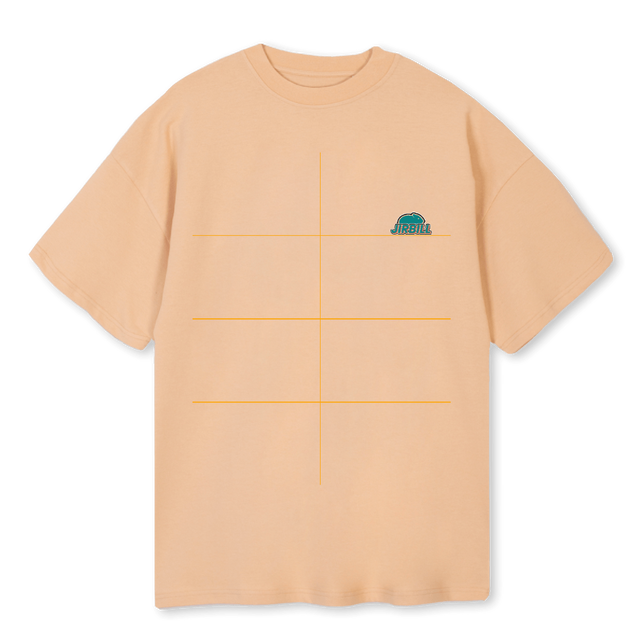 JIRBILL T SHIRT Sand Oversized Tee.