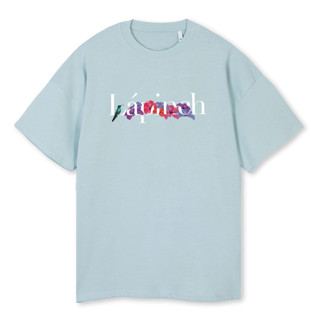 LP FLOWERS TEECB Cold Blue Oversized Tee.