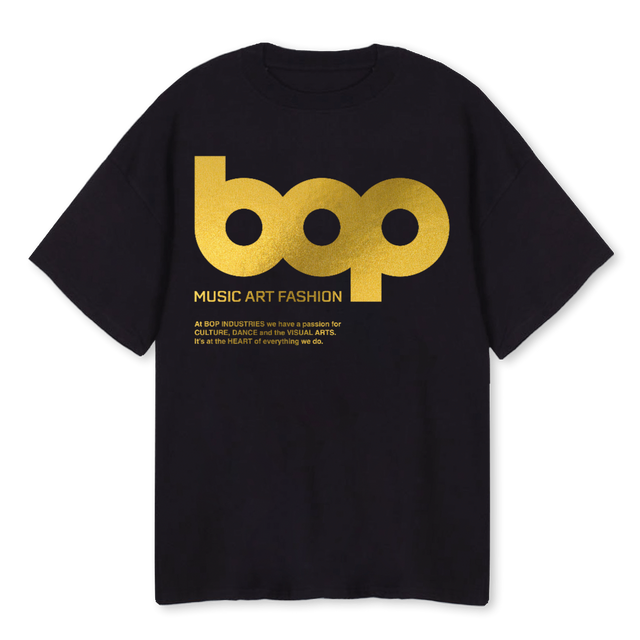 BOPTHREE Black Oversized Tee.