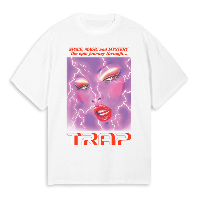 TRAP SEDUCTION TEE W White Oversized Tee.