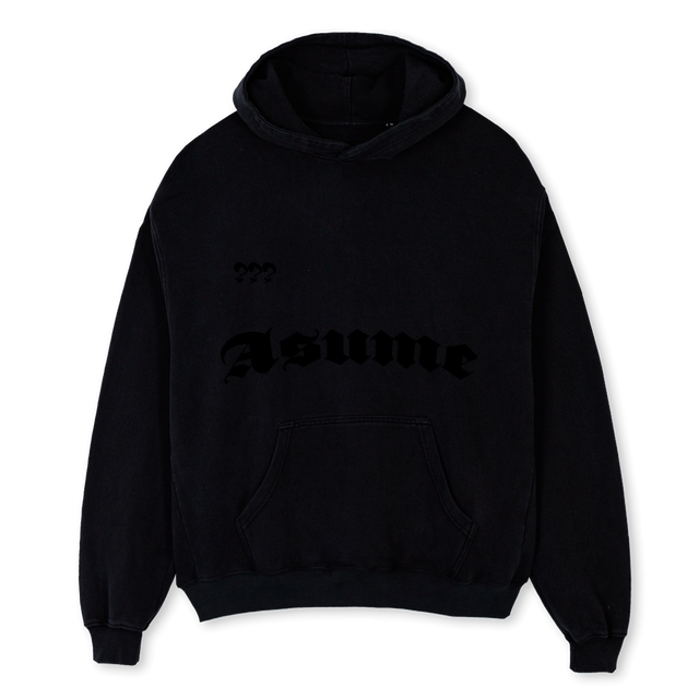 BLACKONBLACK Black Oversized Hoodie.