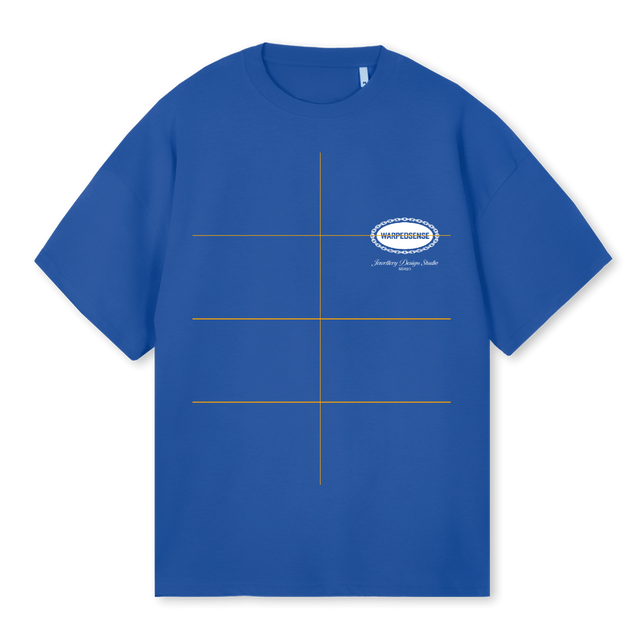WS DESIGN STUDIO Cobalt Blue Oversized Tee.