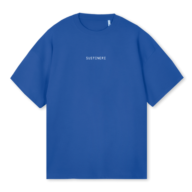 PROTOTYPE PRINT OST Cobalt Blue Oversized Tee.
