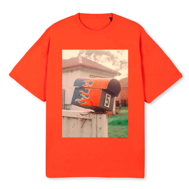 ORANGE T Hot Orange Oversized Tee.