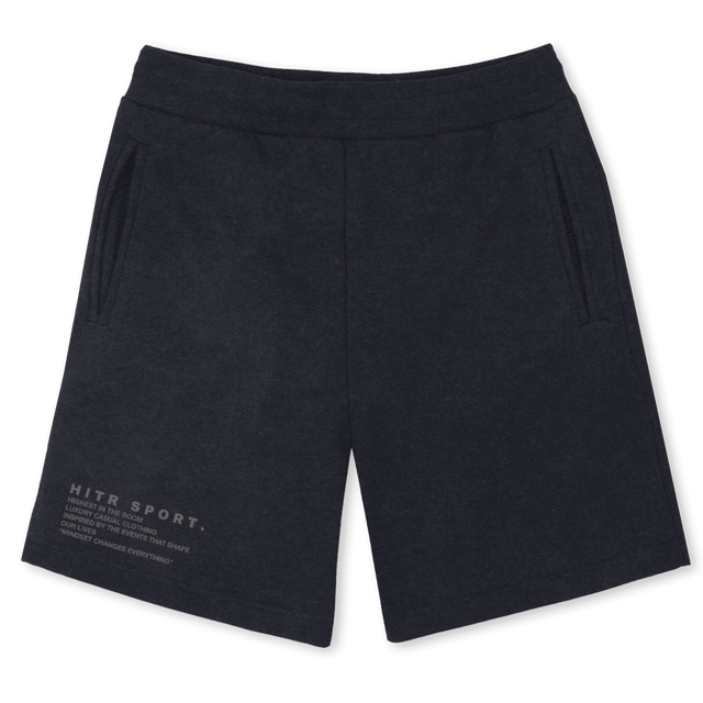 HITR TEXT SWEATSHORT Vintage Black Sweatshorts.