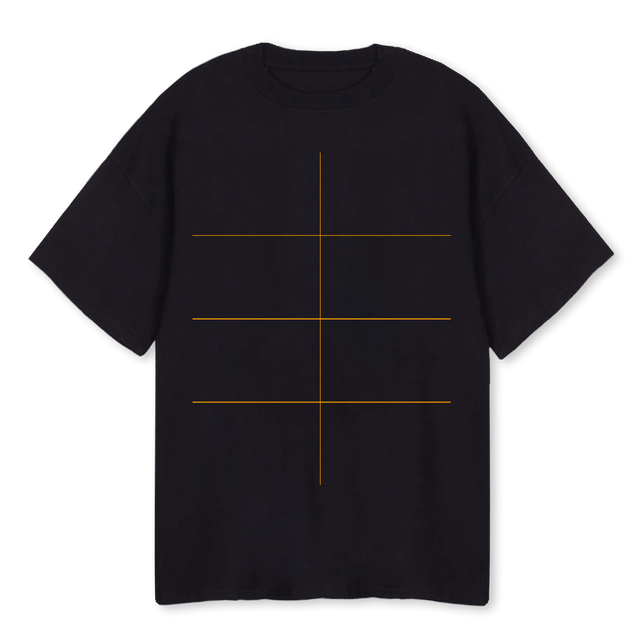 CULTURETEEBLACK Black Oversized Tee.