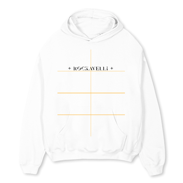 WRZTWO White Oversized Hoodie.