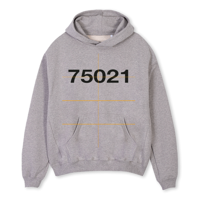HOODIE GRIS Grey Marl Oversized Hoodie.