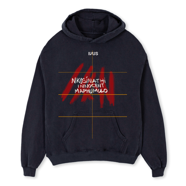 BCOFFEE  Vintage Black Oversized Hoodie.
