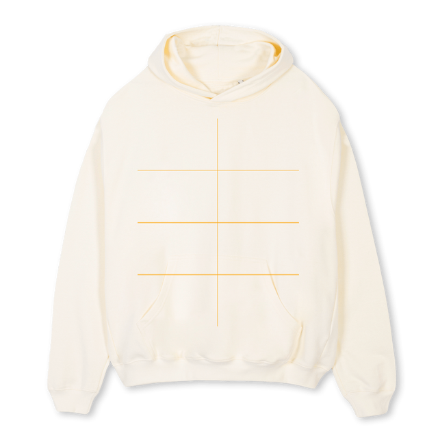 CREAMYUKI Cream Oversized Hoodie.