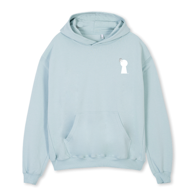 LIGHT BLUE Cold Blue Oversized Hoodie.