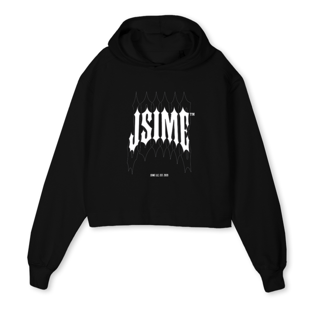 METAL CT Black Cropped Hoodie.