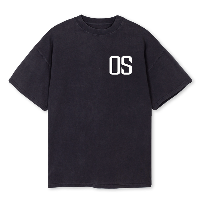 OTHR OS BACK PRINT Vintage Black Oversized Tee.